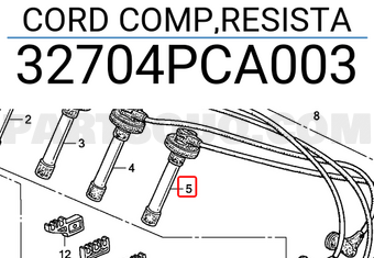 Honda 32704PCA003 CORD COMP,RESISTA