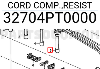 Honda 32704PT0000 CORD COMP.,RESIST
