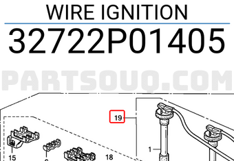Honda 32722P01405 WIRE IGNITION