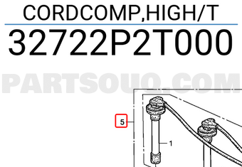 Honda 32722P2T000 CORDCOMP,HIGH/T