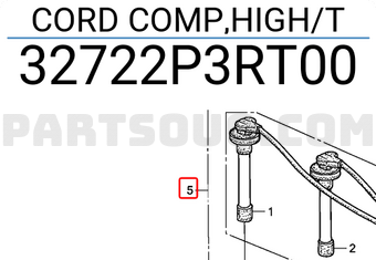 Honda 32722P3RT00 CORD COMP,HIGH/T