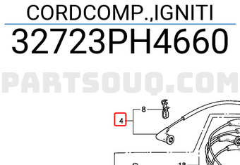 Honda 32723PH4660 CORDCOMP.,IGNITI