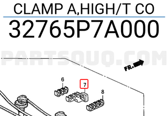 Honda 32765P7A000 CLAMP A,HIGH/T CO