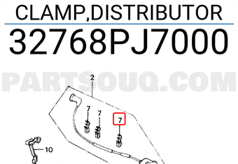 Honda 32768PJ7000 CLAMP,DISTRIBUTOR