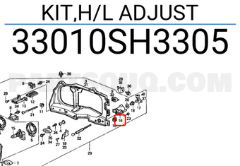 Honda 33010SH3305 KIT,H/L ADJUST