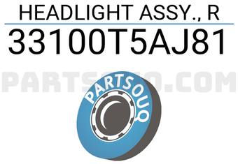 Honda 33100T5AJ81 HEADLIGHT ASSY., R