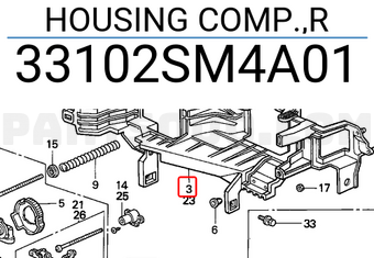 Honda 33102SM4A01 HOUSING COMP.,R