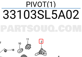 Honda 33103SL5A02 PIVOT(1)
