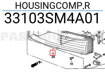 Honda 33103SM4A01 HOUSINGCOMP,R
