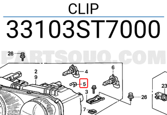 Honda 33103ST7000 CLIP
