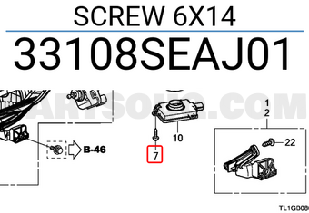 Honda 33108SEAJ01 SCREW 6X14