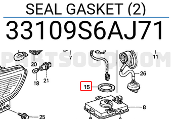 Honda 33109S6AJ71 SEAL GASKET (2)
