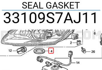 Honda 33109S7AJ11 SEAL GASKET