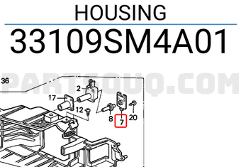 Honda 33109SM4A01 HOUSING
