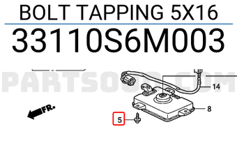 Honda 33110S6M003 BOLT TAPPING 5X16