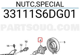 Honda 33111S6DG01 NUTC,SPECIAL