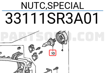 Honda 33111SR3A01 NUTC,SPECIAL