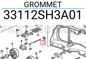 Honda 33112SH3A01 GROMMET