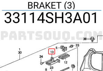 Honda 33114SH3A01 BRAKET (3)