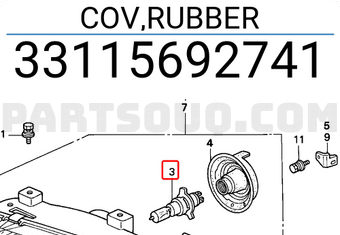 Honda 33115692741 COV,RUBBER