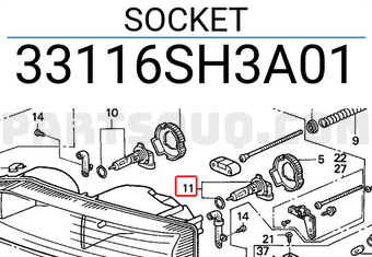 Honda 33116SH3A01 SOCKET