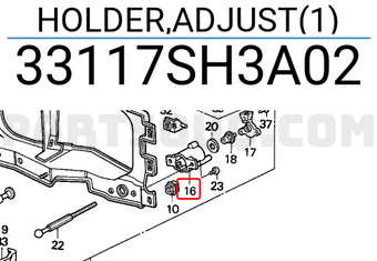 Honda 33117SH3A02 HOLDER,ADJUST(1)