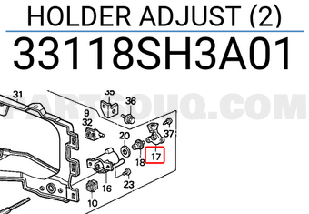 Honda 33118SH3A01 HOLDER ADJUST (2)