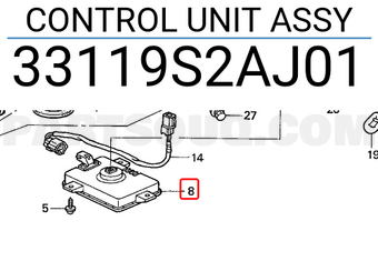 Honda 33119S2AJ01 CONTROL UNIT ASSY