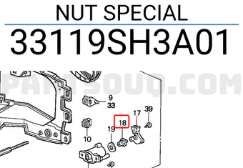 Honda 33119SH3A01 NUT SPECIAL