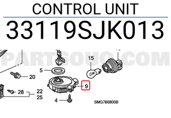 Honda 33119SJK013 CONTROL UNIT