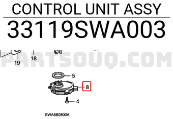 Honda 33119SWA003 CONTROL UNIT ASSY