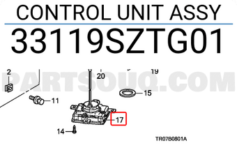 Honda 33119SZTG01 CONTROL UNIT ASSY