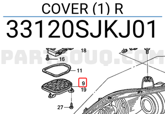Honda 33120SJKJ01 COVER (1) R