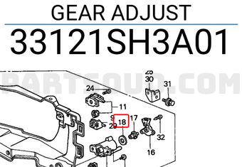 Honda 33121SH3A01 GEAR ADJUST
