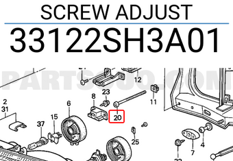 Honda 33122SH3A01 SCREW ADJUST