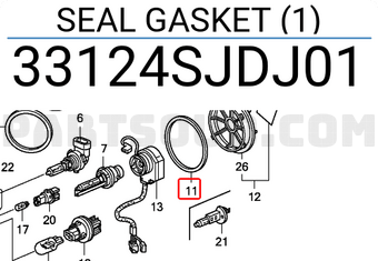 Honda 33124SJDJ01 SEAL GASKET (1)
