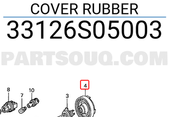 Honda 33126S05003 COVER RUBBER