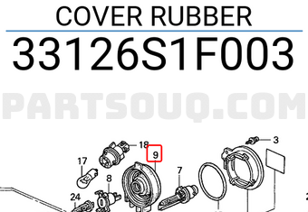 Honda 33126S1F003 COVER RUBBER