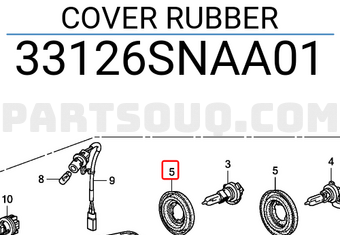 Honda 33126SNAA01 COVER RUBBER