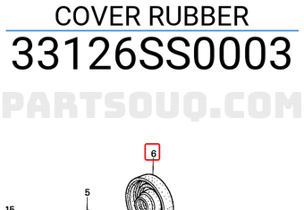 Honda 33126SS0003 COVER RUBBER