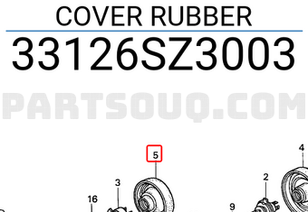 Honda 33126SZ3003 COVER RUBBER