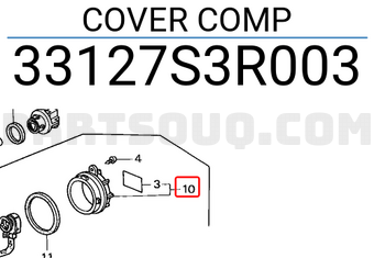 Honda 33127S3R003 COVER COMP