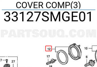 Honda 33127SMGE01 COVER COMP(3)