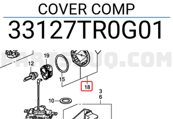 Honda 33127TR0G01 COVER COMP