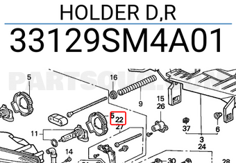 Honda 33129SM4A01 HOLDER D,R