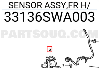 Honda 33136SWA003 SENSOR ASSY,FR H