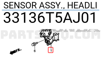 Honda 33136T5AJ01 SENSOR ASSY., HEADLI