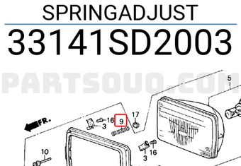 Honda 33141SD2003 SPRINGADJUST
