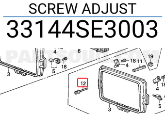 Honda 33144SE3003 SCREW ADJUST