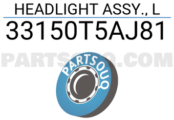 Honda 33150T5AJ81 HEADLIGHT ASSY., L